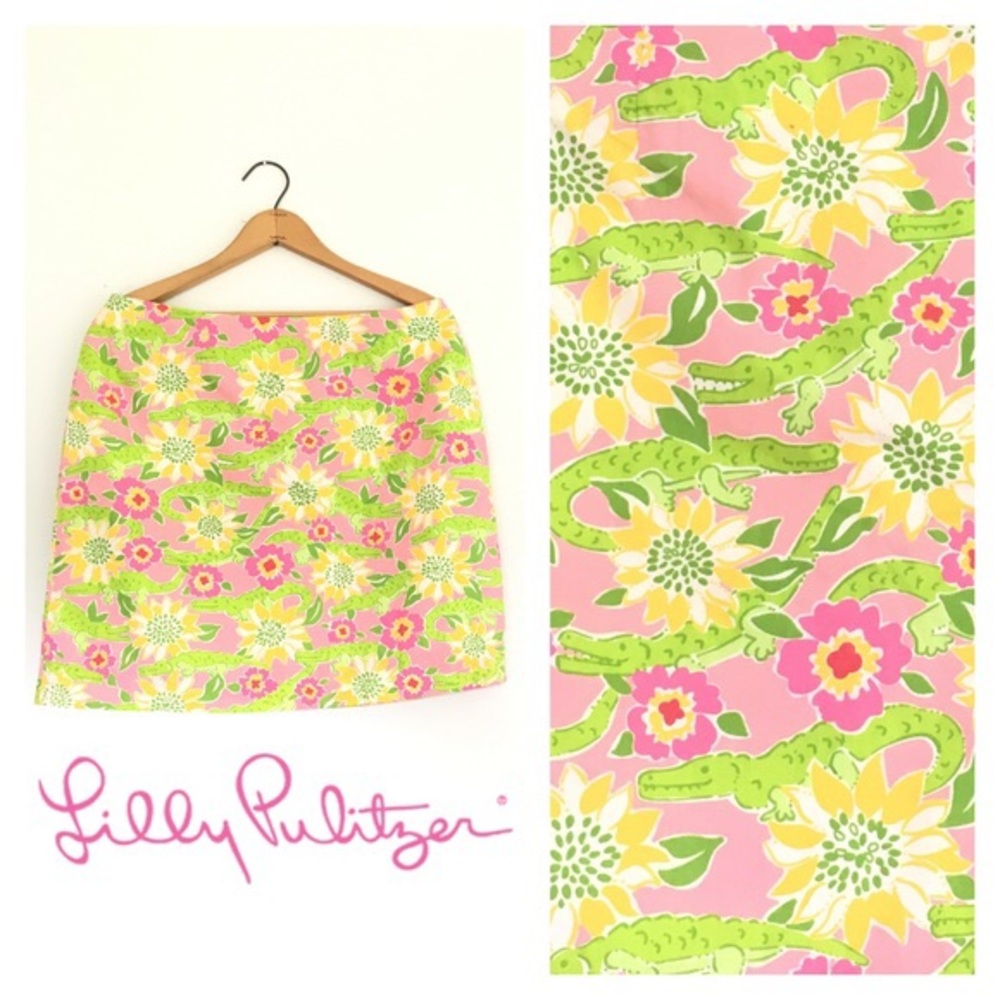 Vintage Lilly Pulitzer Alligator Skort: Preppy